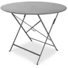 Fermob Table de jardin pliante Bistro en métal coloris carbone Ø.96 x H.74 cm