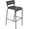 Fermob - Tabouret haut empilable Luxembourg - Noir - Aluminium laqué -...