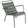 Fermob - Fauteuil bas Luxembourg - Gris - Aluminium laqué - Designer F...