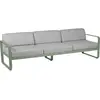 FERMOB Canapé 3 Places Bellevie Cactus Coussins Gris Flanelle