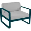 Fauteuil Bellevie Gris Flanelle en Aluminium FERMOB  Métal / Tissus