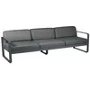Canapé 3 Places Bellevie Gris Flanelle en Aluminium FERMOB  Métal / Tissus