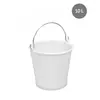 Gilac Seau 10 Litres Blanc avec Anse Inox