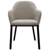 Chaise bi-matière TWEED coloris beige
