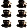 Table passion Coffret De 6 Tasses À Café Avec Sous Tasses Libra