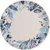 TREND'UP Assiette Plate Jardin Bleu 27 Cm (Lot De 6)