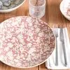 Table passion Assiette Plate Léa Rouge 27 Cm (Lot De 6)