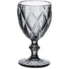 TREND'UP Boite De 6 Verres À Pied 25 Cl Diamond Gris