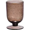 Table passion Verre à pied Gordes Bullé 25 cl brun (lot de 6) - - Noir - Verre