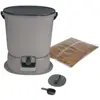 Skaza Composteur Bokashi « Essential » 15,3 L+ 1 Kg activateur +support-Gris