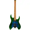 Spira Guitars S-500 Headless GBR Trans Aqua Blue guitare électrique