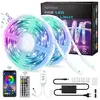 20M Ruban LED RGB Musique Bluetooth Bande LED RGB 12V, Contrôlé par AP...