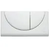 SCHWABE Schwab - Plaque de commande murale wc encastré viva, double touche blanche