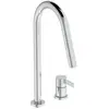 Ideal Standard Gusto Mitigeur de cuisine pivotant, avec douchette extractible, BD424AA,