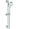 Ensemble de douche - barre 60 cm et douchette ronde Ø11 cm 3J - Chrome