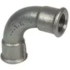ECOLANDS Raccord fonte noire coudé 90° à visser - FF 3/4' - Grand rayo...