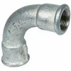 Raccord fonte galva coudé 90° à visser - f 2' - Grand rayon - n° 2