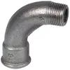 VIRFOLLET Raccord fonte noire coudé 90° à visser - MF 1' - Grand rayon...
