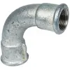 Raccord fonte galva coudé 90° à visser - f 1'1/4 - Grand rayon - n° 2