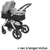 Poussette Viola 2 en 1 GRIS Lorelli