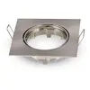 Optonica - Support spot encastrable carré orientable Finition Inox