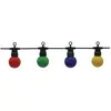 OPTONICA Guirlande Guinguette 10 Ampoules led Colorées 8m Fil Noir