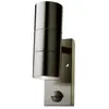 VT-7622PIR 7503 Applique led extérieure GU10 acier inoxydable - V-tac