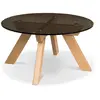 Table Basse Style Japandi Bois Massif Naturel Allegro