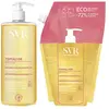 SVR Lot TOPIALYSE Huile Lavante 1L + Eco-Recharge 1L Peaux Atopiques et Sensibles