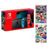 Nintendo Switch Néon 32Go + Super Mario Party et Mario Kart 8 Deluxe, ...