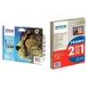 Lot Cartouches et Papier Epson T0715 Guépard Pack + Papier Photo