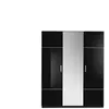 Armoire 3 portes GLOSSY coloris noir