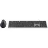 INOVU Pack clavier-souris AW10G (Gris/Noir) + EG200V LEFTY (Noir)