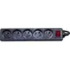 Dexlan Multiprise 5 prises avec interrupteur (Noir)