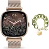 Ice Watch Ice Smart SQ 2.0 1.7 Or/Rose + Bracelet Chaine Opaline Vert ...