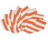 Casa - 8 Serviettes de table Washed Cotton Paint rayures melon - 45x45...