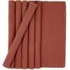 Casa - 6 Sets de table Ribbed bois de cèdre - 35x50 cm OS