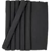 Casa - 6 Sets de table Ribbed ébène - 35x50 cm OS