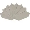 Casa - 8 Serviettes de table Prasel Uni gris perle - 43x43 cm OS