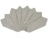Casa - 8 Serviettes de table Diana grises - 43x43 cm OS
