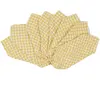 Casa - 8 Serviettes de table Washed Cotton Vichy ananas - 43x43 cm OS
