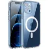 MOONCASE Coque Magnétique Transparente pour iPhone 12 Pro Max Charge Magsafe, Étui Bumper TPU en Silicone Souple à Dos Rigide Slim Fit Housse