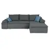 Celina Canapé d'angle Réversible convertible - Gris