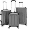 ABS Set de 3 Valises Rigides Légeres à 4 roulettes, Bagage Cabine 57cm...