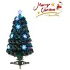 COSTWAY Sapin de Noël Artificiel Lumineux LED 90CM Fibre Optique Lumiè...