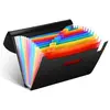 CHANGM Trieur 12 Compartiments A4 Chemise Papier Classeur Rangement Administratif Document Porte Dossier Bureau