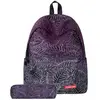 30*17*40cm Cartable avec Trousse à Crayons Impression Floral Sac à Dos...