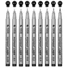 Fineliner Stylos,Morkia 9 Stylos noir a pointe fine Liners avec a Pinc...