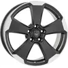 Jante Alu Aluett 87 16 Pouces - 7x16 5x100 Et38 Graphite Face Mate Pol...