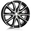 Jante Alu Aluett 18 17 Pouces - 8x17 5x120 Et30 Noir Brillant Face Pol...